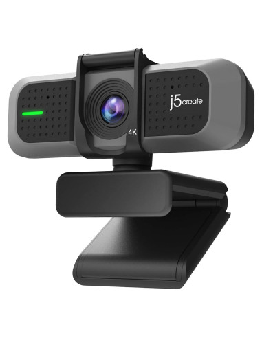 Webcam j5create JVU430 4K Gran Angular con Micrófono y Cubierta