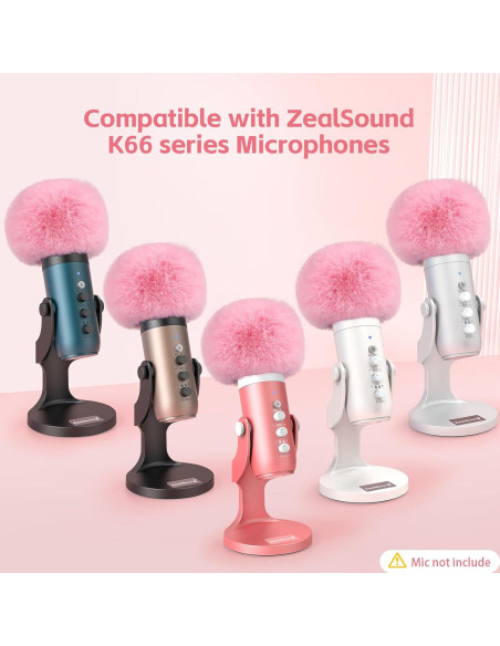 Micrófono USB RGB ZealSound BKD-11 con filtro pop D65p Micrófono USB RGB ZealSound BKD-11 con filtro pop D65p