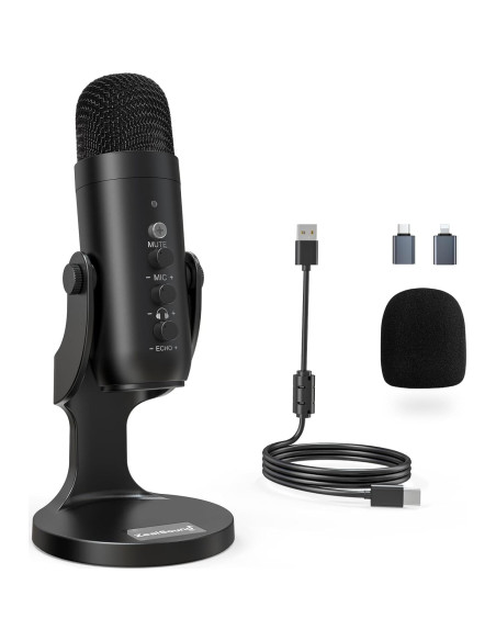 Micrófono USB Gaming ZealSound K66 con Funda Peluda Micrófono USB Gaming ZealSound K66 con Funda Peluda