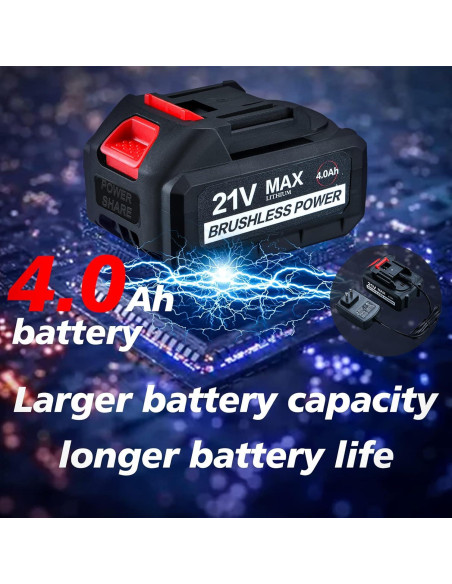 Llave de Impacto Inalámbrica AOBEN 21V 400N.m 3000rpm con Batería Llave de Impacto Inalámbrica AOBEN 21V 400N.m 3000rpm con Batería