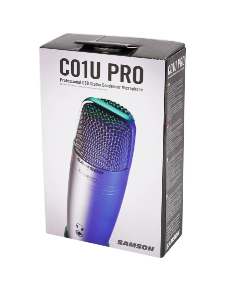 Micrófono de condensador USB Samson C01U Pro con soporte Micrófono de condensador USB Samson C01U Pro con soporte