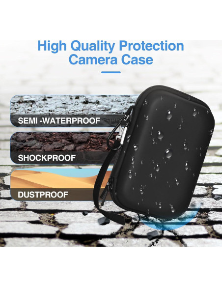 Funda de Cámara Digital EMART Negra para Canon y Sony Funda de Cámara Digital EMART Negra para Canon y Sony