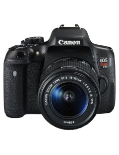 Cámara DSLR Canon EOS Rebel T6i con lente 18-55mm y Wi-Fi