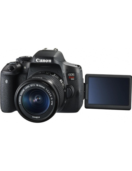 Cámara DSLR Canon EOS Rebel T6i con lente 18-55mm y Wi-Fi Cámara DSLR Canon EOS Rebel T6i con lente 18-55mm y Wi-Fi