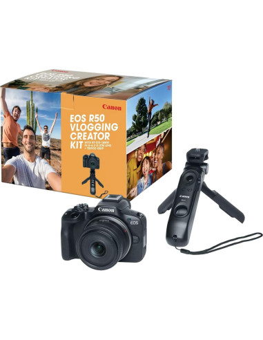 Cámara Sin Espejo Canon EOS R50 Kit Vlogging 24.2MP 4K