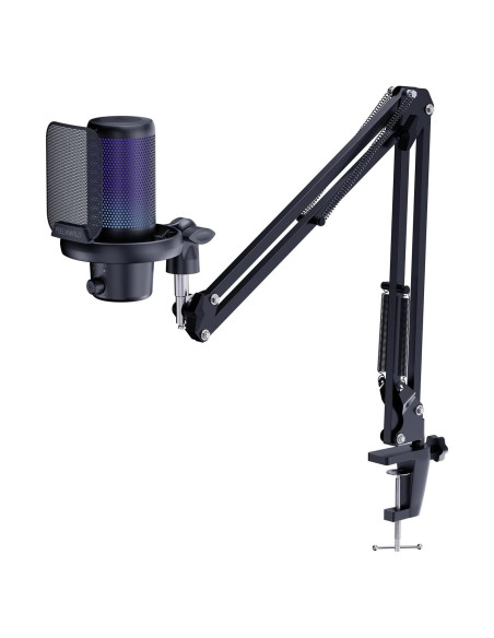 Micrófono Dinámico USB FEELWORLD VM1-AS con Luz RGB Micrófono Dinámico USB FEELWORLD VM1-AS con Luz RGB