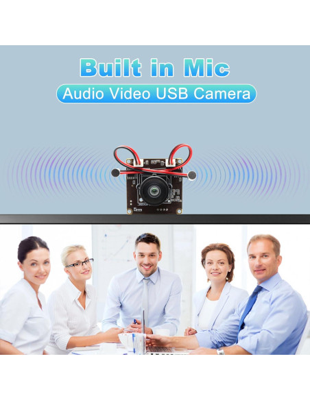 Cámara USB 5MP IFWATER 1944P con Doble Micrófono 30fps Cámara USB 5MP IFWATER 1944P con Doble Micrófono 30fps