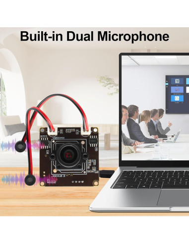 Cámara USB 5MP MMlove con Doble Micrófono y 30fps