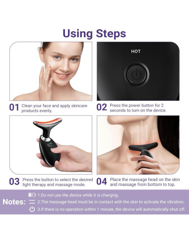 Masajeador de Cuello KYOTTANI AST-300A Negro 3 Modos Vibración