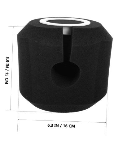 Yardwe Filtro de Esponja para Micrófono de Condensador 16cm