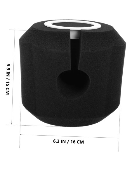 Yardwe Filtro de Esponja para Micrófono de Condensador 16cm Yardwe Filtro de Esponja para Micrófono de Condensador 16cm