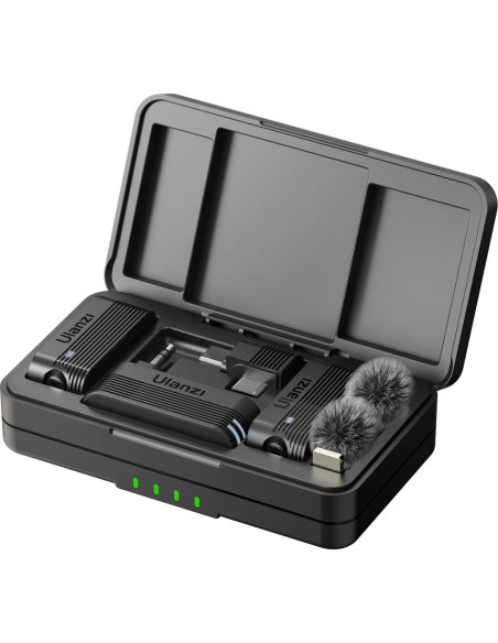 Micrófono Lavalier Inalámbrico ULANZI A100 con USB-C y 3.5mm Micrófono Lavalier Inalámbrico ULANZI A100 con USB-C y 3.5mm