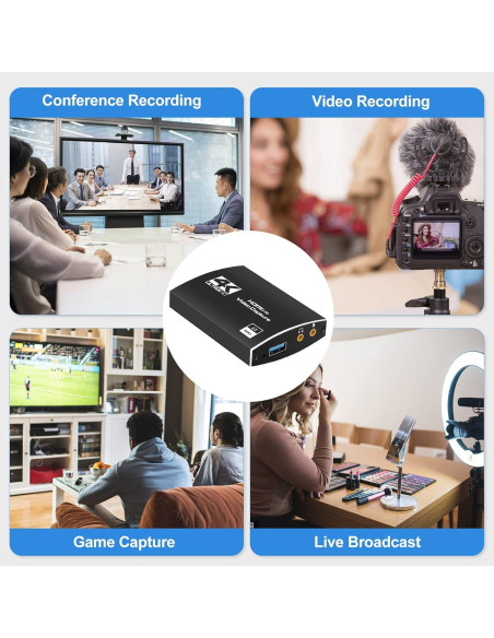 Tarjeta de Captura de Video HDMI 4K MOYOON 1080P 60FPS USB 3.0 Tarjeta de Captura de Video HDMI 4K MOYOON 1080P 60FPS USB 3.0