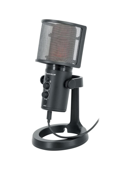 Micrófono USB Rockville ROCK-STREAM PRO + Brazo iSTAND 75 Micrófono USB Rockville ROCK-STREAM PRO + Brazo iSTAND 75
