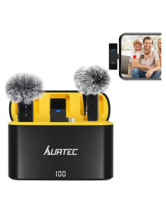 Micrófono Lavalier Inalámbrico AURTEC para iPhone/iPad - 54H Batería