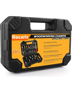 Juego de Herramientas de Perforación Rocaris 26 Pcs para Carpintería 2