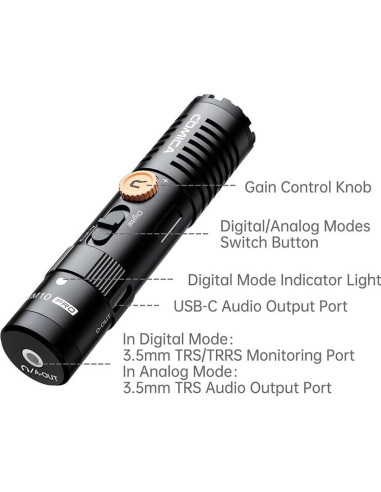 Micrófono de Escopeta Comica VM10 Pro USB-C para Cámara y Smartphone