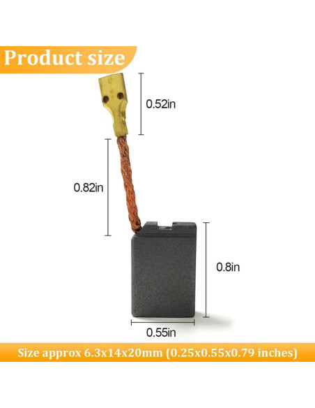 Cepillos de Carbón Guweta 402874-07 para Amoladora DeWalt Cepillos de Carbón Guweta 402874-07 para Amoladora DeWalt