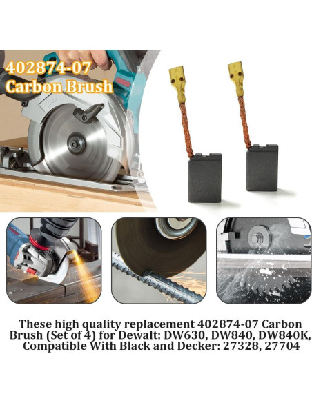 Cepillos de Carbón Guweta 402874-07 para Amoladora DeWalt Cepillos de Carbón Guweta 402874-07 para Amoladora DeWalt