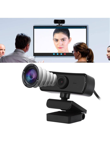 Cámara Web 4K Yoidesu con Micrófono Incorporado - Negro
