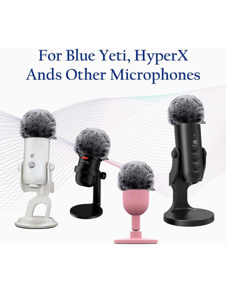 Cubiertas de micrófono Blue Yeti Pro - Filtro Pop y Espuma Cubiertas de micrófono Blue Yeti Pro - Filtro Pop y Espuma