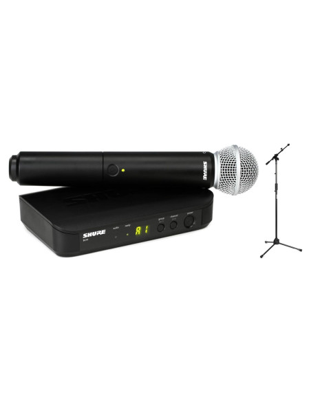 Sistema de micrófono inalámbrico Shure BLX24/SM58 con soporte Sistema de micrófono inalámbrico Shure BLX24/SM58 con soporte
