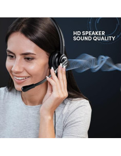 Auricular USB TruVoice VoicePro 30 con Webcam 1080P HD 2