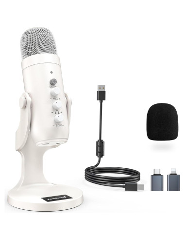 Micrófono USB Gaming ZealSound K66 con Cubierta de Piel