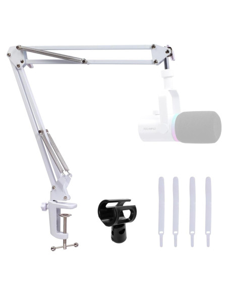 Brazo de Micrófono Ajustable FEELWORLD AMS1 Blanco 0.59 kg Brazo de Micrófono Ajustable FEELWORLD AMS1 Blanco 0.59 kg