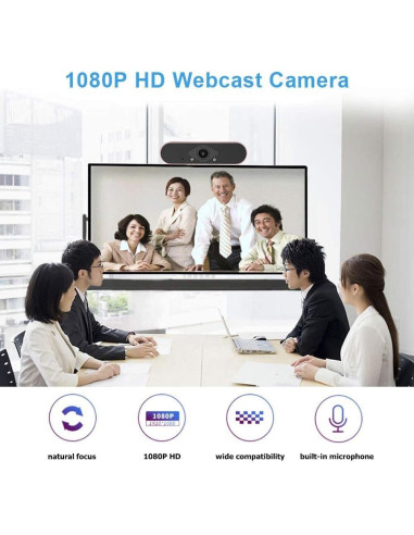Webcam USB Easyday HD 1080P con Micrófono Integrado