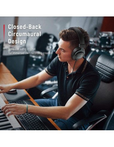 Micrófono Gaming FIFINE A8 + Auriculares Estudio H8 50mm