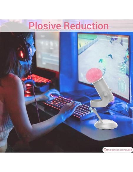 Cubierta Furry Rosa para Micrófono USB Blue Yeti y Rode NT1 Cubierta Furry Rosa para Micrófono USB Blue Yeti y Rode NT1