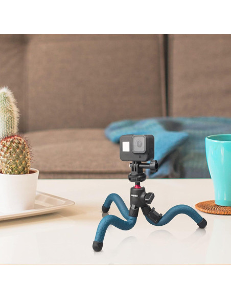 Kit de Vlog GUEDIEO con Micrófono, Trípode y Luz LED Kit de Vlog GUEDIEO con Micrófono, Trípode y Luz LED