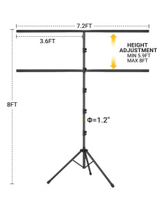 Fondo de Pantalla Verde Coliflor 2.4x2.2m con Soporte Ajustable 2