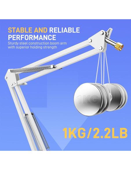 Soporte de Micrófono MAONO BA20 con Brazo Boom Ajustable Soporte de Micrófono MAONO BA20 con Brazo Boom Ajustable