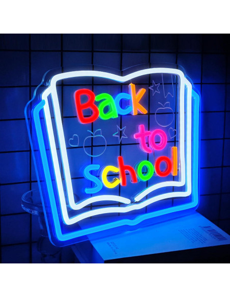 Cartel Neón Regreso a Clases LF Dimmable 33x25.9cm Azul Cartel Neón Regreso a Clases LF Dimmable 33x25.9cm Azul