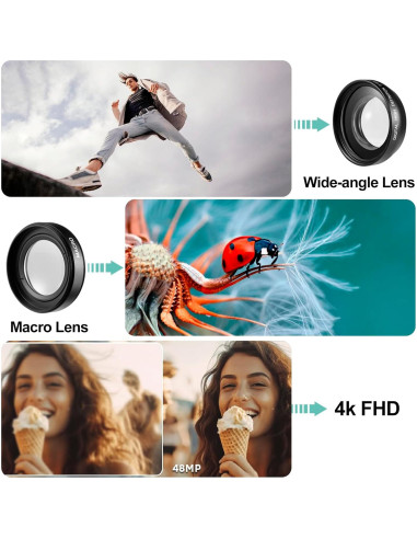Cámara Digital 4K OIEXI 48MP Compacta con WiFi y Pantalla 3"