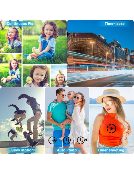 Cámara de Video 4K Rumyums SEE8162P con Micrófono y SD 32GB Cámara de Video 4K Rumyums SEE8162P con Micrófono y SD 32GB