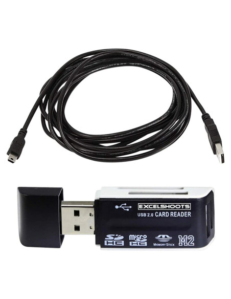 Cable USB 3.05m Excelshoots para Cámara Canon EOS Rebel T7i Cable USB 3.05m Excelshoots para Cámara Canon EOS Rebel T7i