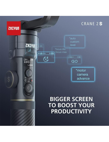 Estabilizador de Cardán Zhiyun Crane 2S para Cámara DSLR 3 Ejes