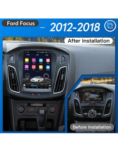 Estéreo de Coche Android 13 Fortdows 10.4" 4GB+32GB para Ford Focus 2012-2018