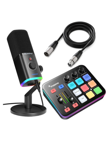 Paquete de Micrófono MAONO PD100X y Maonocaster G1 NEO Paquete de Micrófono MAONO PD100X y Maonocaster G1 NEO