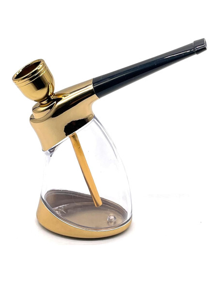 Hookah Mini Portátil HENGDA Dorado con Accesorios 10.9cm Hookah Mini Portátil HENGDA Dorado con Accesorios 10.9cm