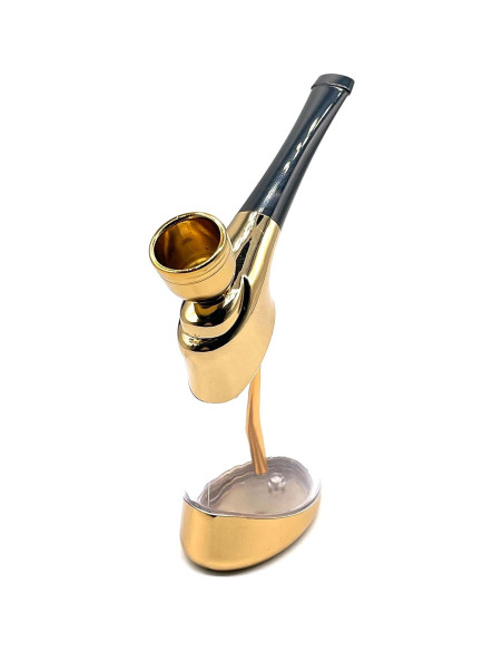 Hookah Mini Portátil HENGDA Dorado con Accesorios 10.9cm Hookah Mini Portátil HENGDA Dorado con Accesorios 10.9cm