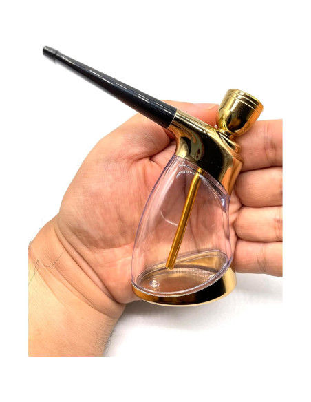 Hookah Mini Portátil HENGDA Dorado con Accesorios 10.9cm Hookah Mini Portátil HENGDA Dorado con Accesorios 10.9cm
