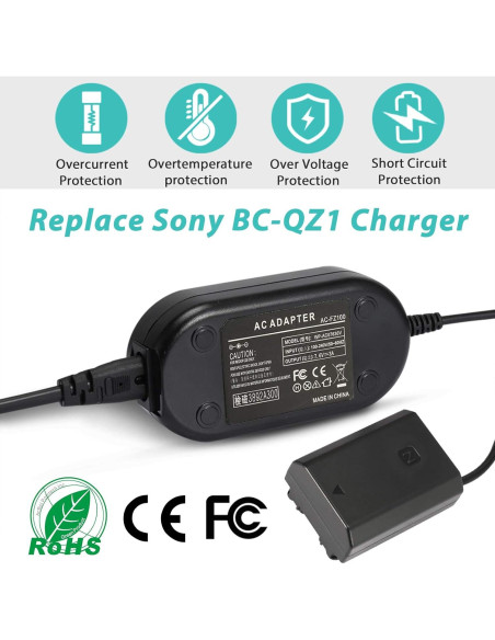 Adaptador de Corriente NP-FZ100 PowEver para Sony Alpha Adaptador de Corriente NP-FZ100 PowEver para Sony Alpha