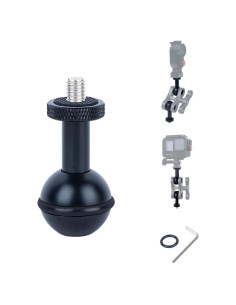 Adaptador de Cabeza Esférica Mechrig 1" con Rosca 1/4"-20