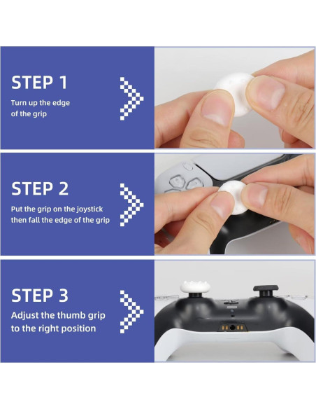 Agarres de Controlador PS5/PS4 Gepicest - 2 Pares Joystick Agarres de Controlador PS5/PS4 Gepicest - 2 Pares Joystick