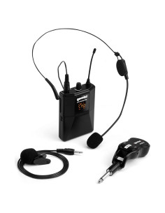 Sistema de micrófono inalámbrico Gemini GMU-HSL100 - Doble Lavalier y Diadema
