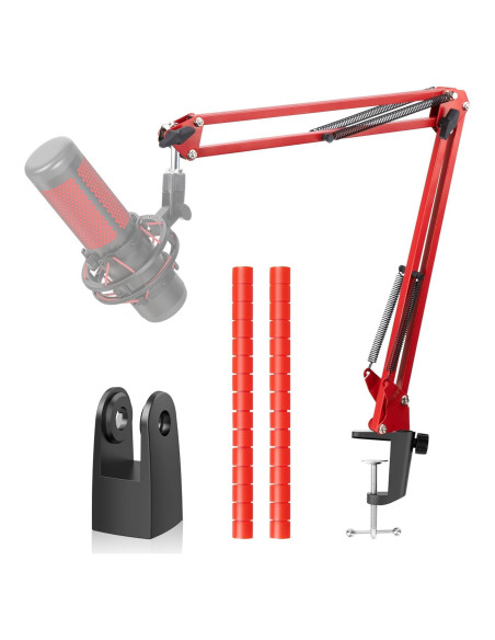 Brazo de Micrófono YOUSHARES Rojo para HyperX QuadCast Brazo de Micrófono YOUSHARES Rojo para HyperX QuadCast